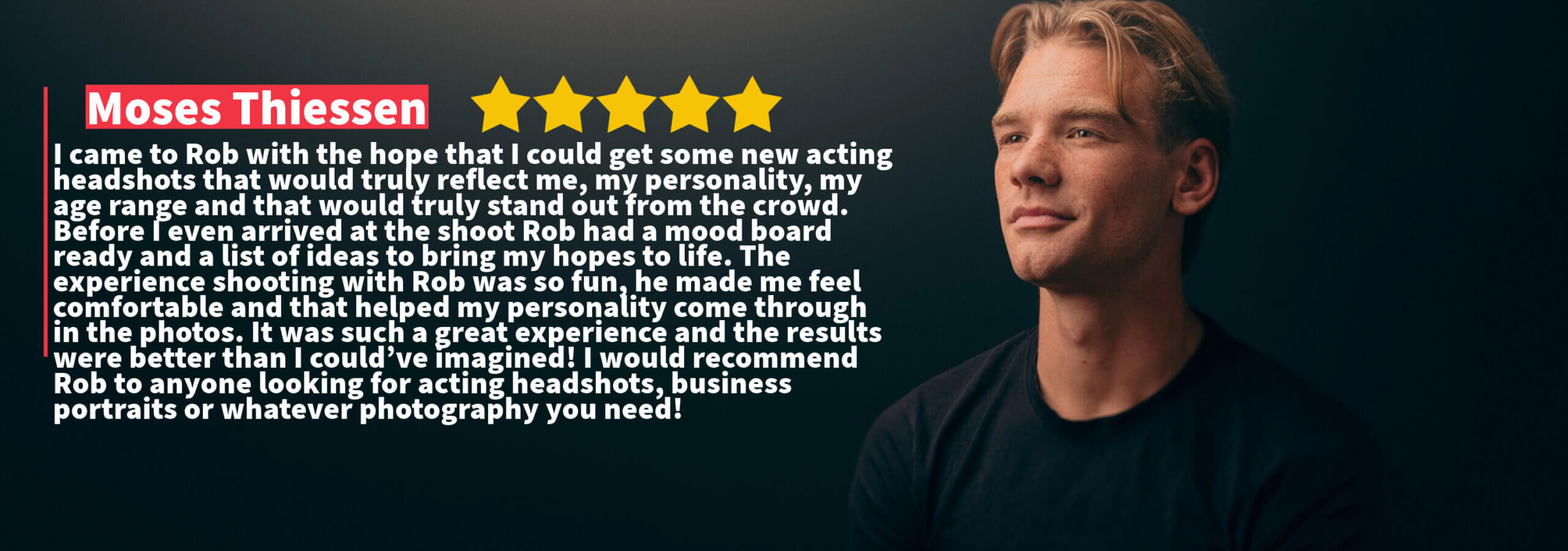 Studio Photographers Near Me - Google Review