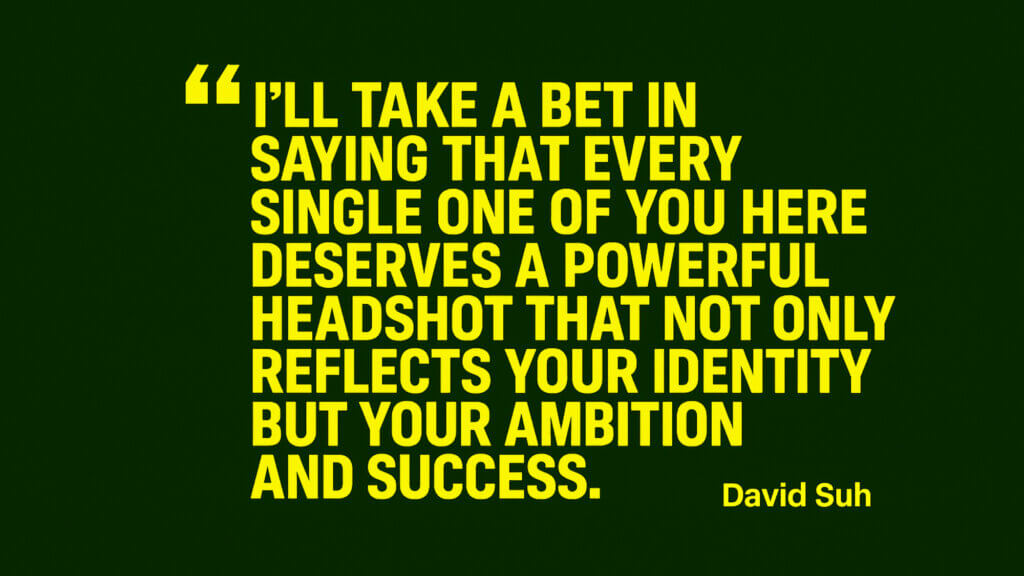 David Suh ted talk how body language can elevate your headshot